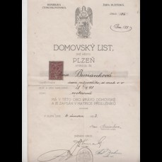 Domovský list - Plzeň - 1922