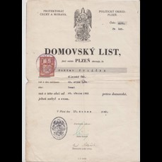 Domovský list - Plzeň - 1940