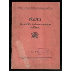 Předpis stejnokroje československého hasičstva