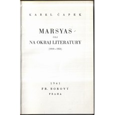 Marsyas čili Na okraj literatury (1919-1931)