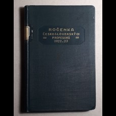 Ročenka československých profesorů 1922-23